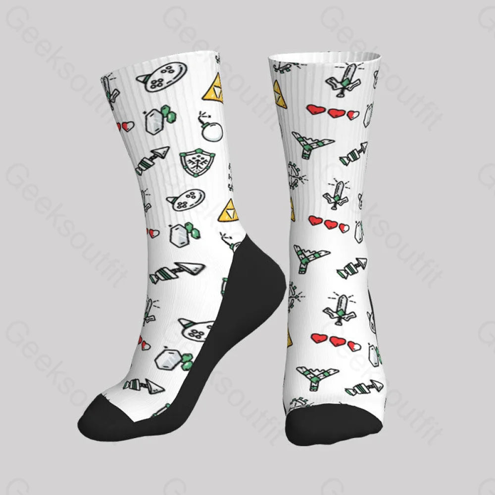 The Zelda Pixel Style Men’s Socks