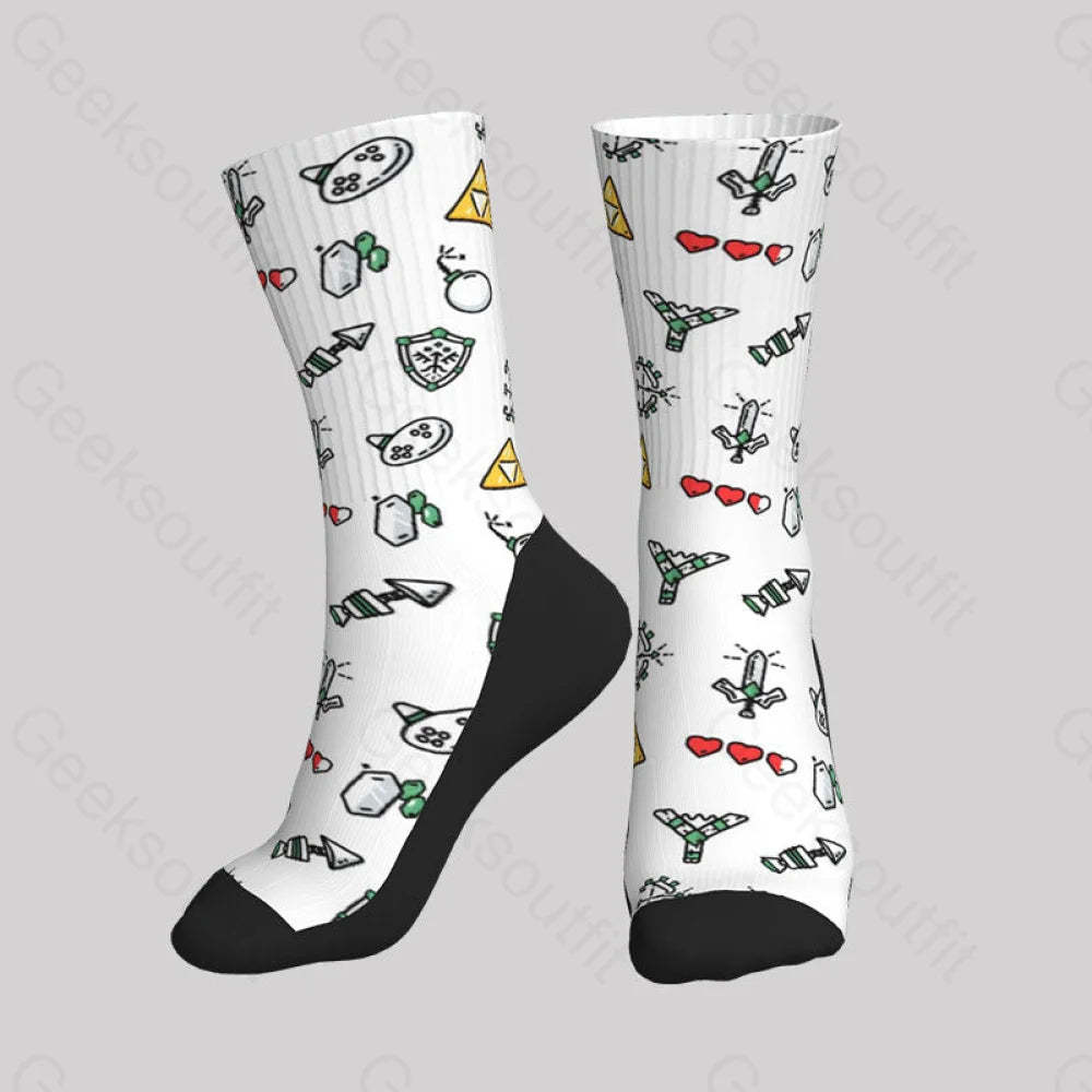 The Zelda Pixel Style Men’s Socks