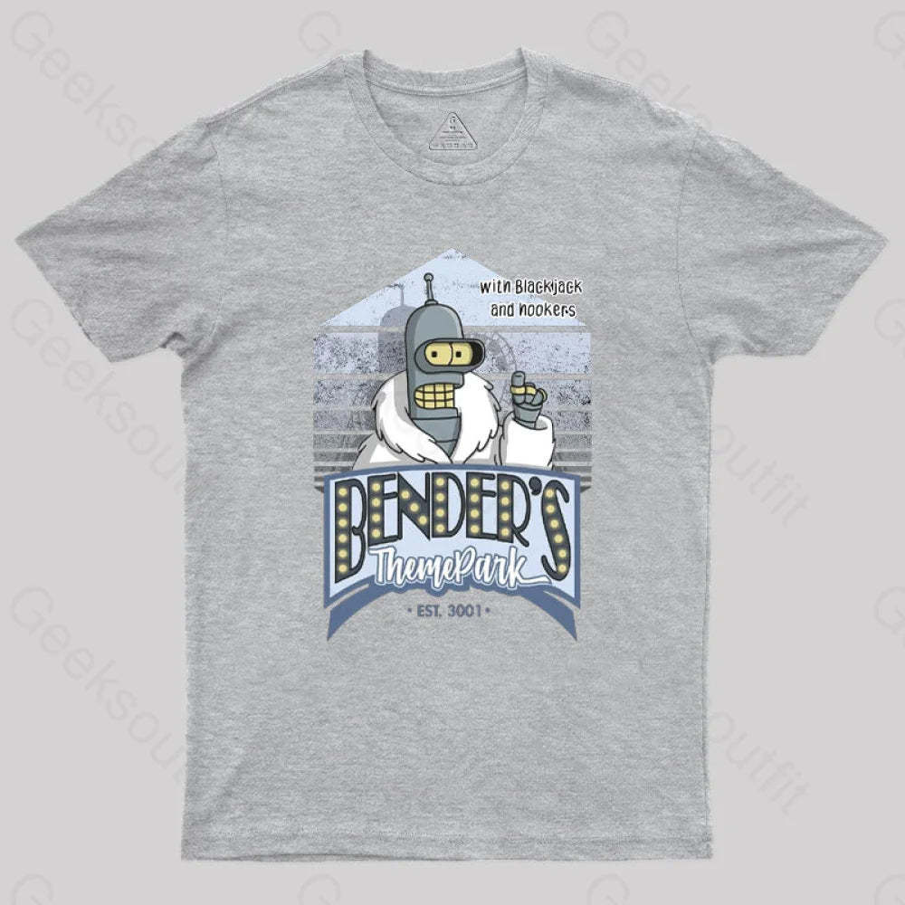 Theme Park Geek T-Shirt Grey / S