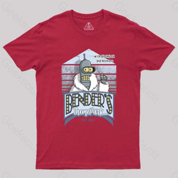 Theme Park Geek T-Shirt Red / S