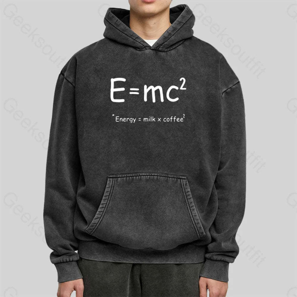 Theory Of Relativity Funny Equation Washed Hoodie