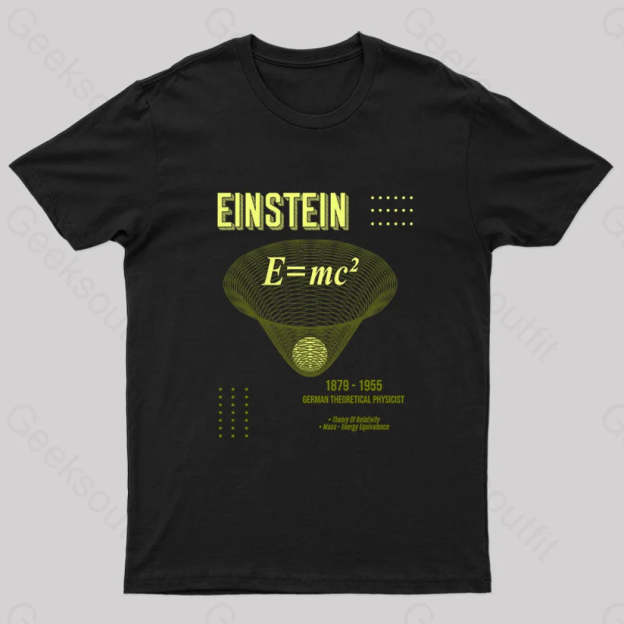 Theory Of Relativity Geek T-Shirt Black / S
