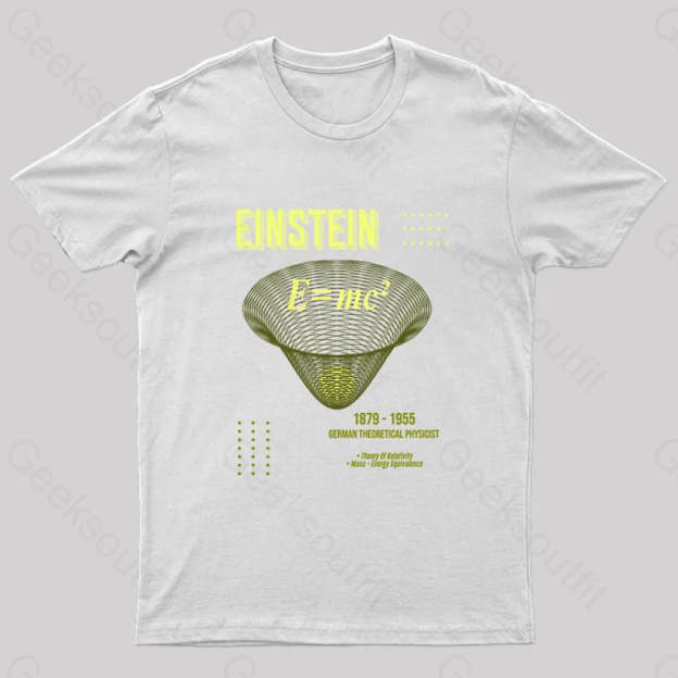 Theory Of Relativity Geek T-Shirt White / S