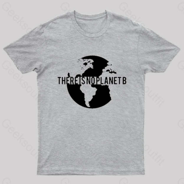There Is No Planet B Nerd T-Shirt Grey / S