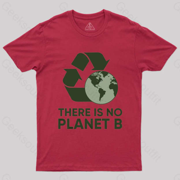 There Is No Planet B T-Shirt Red / S