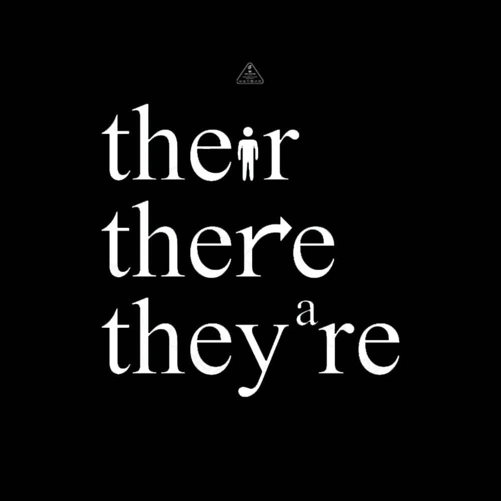 There Their They're Funny Grammar T-shirt - Geeksoutfit