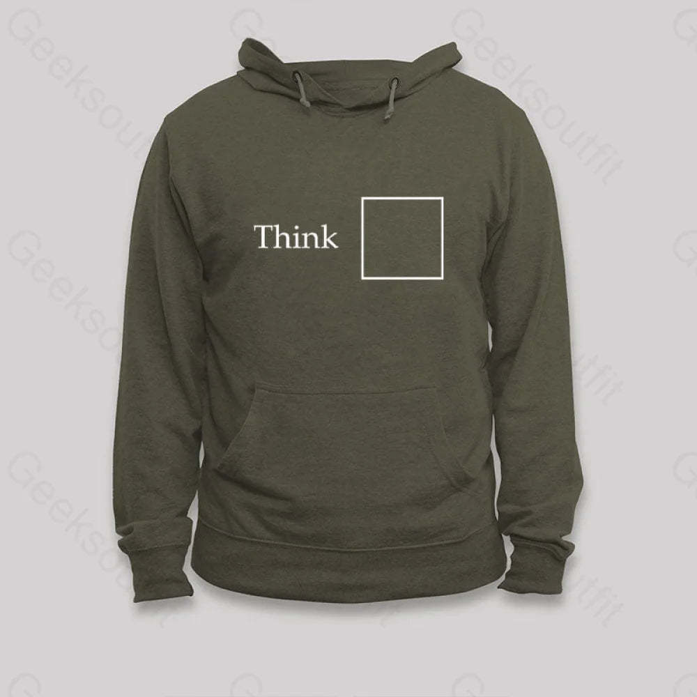 Think Outside The Box Hoodie Army Green / S