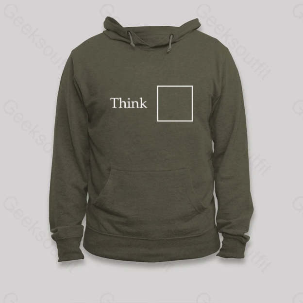 Think Outside The Box Hoodie Army Green / S