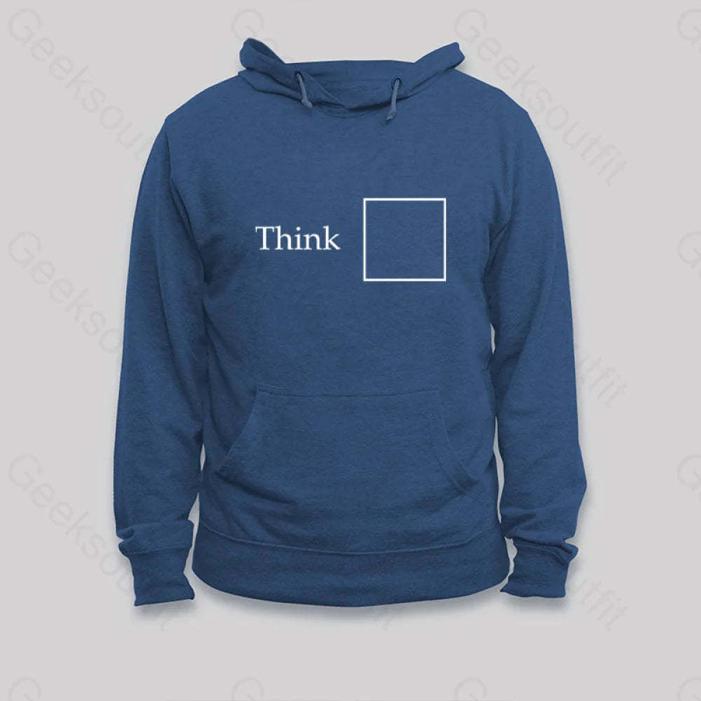 Think Outside The Box Hoodie Dark Blue / S