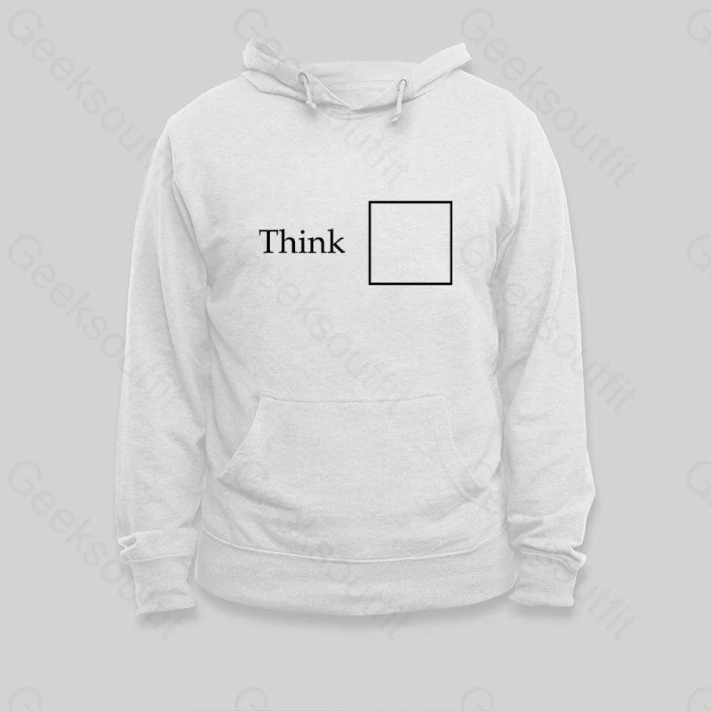 Think Outside The Box Hoodie White / S