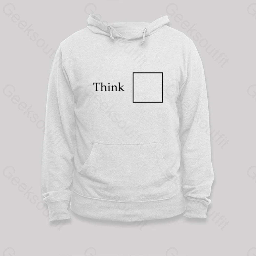Think Outside The Box Hoodie White / S