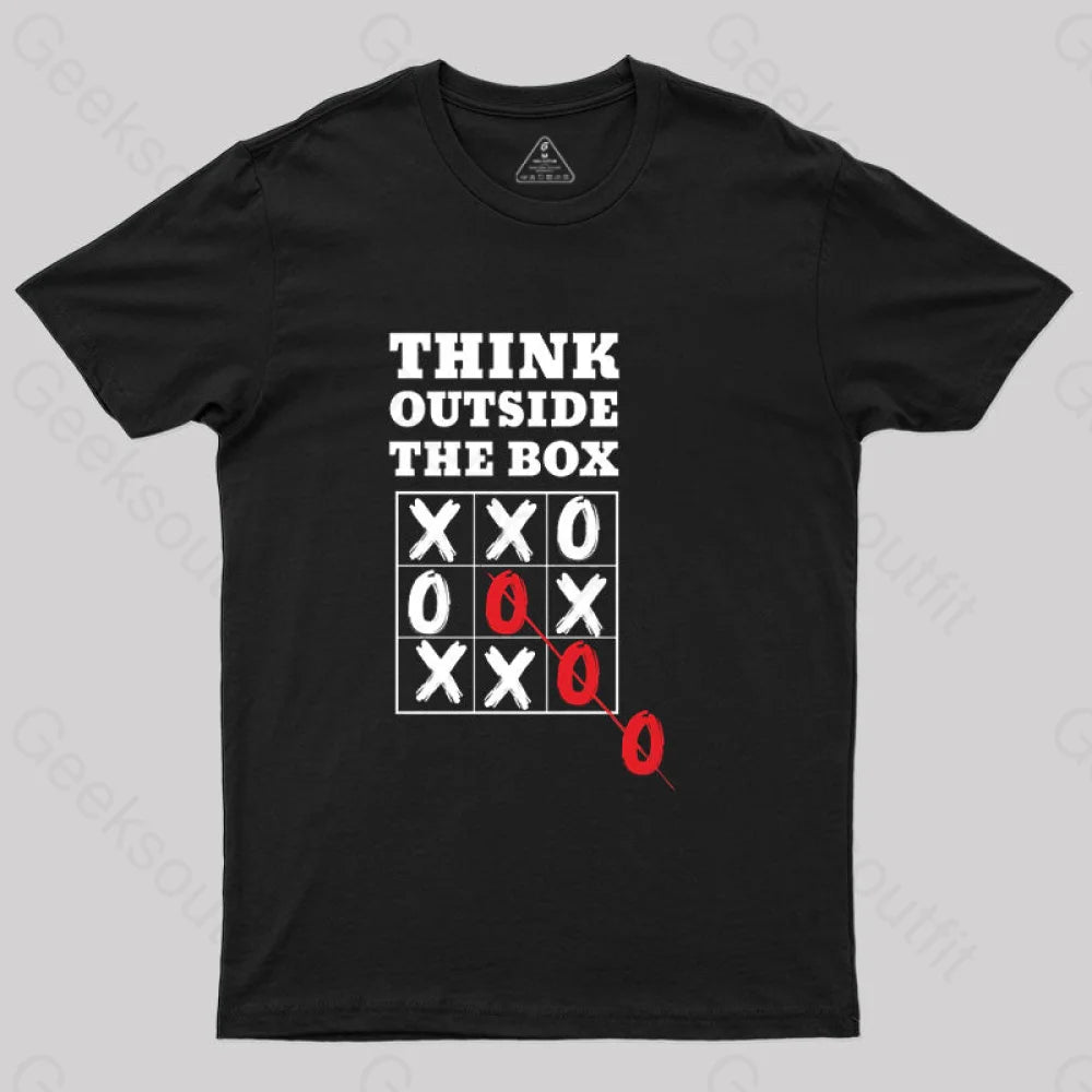 Think Outside The Box T-Shirt Black / S