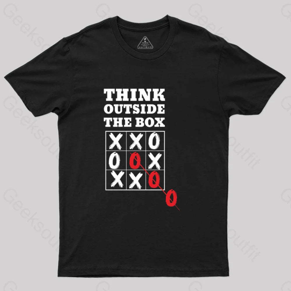 Think Outside The Box T-Shirt Black / S
