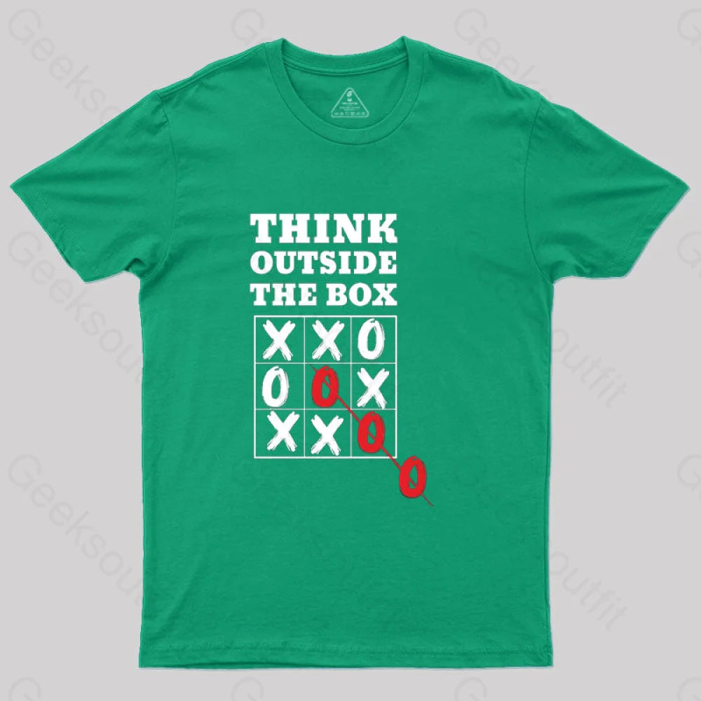 Think Outside The Box T-Shirt Green / S