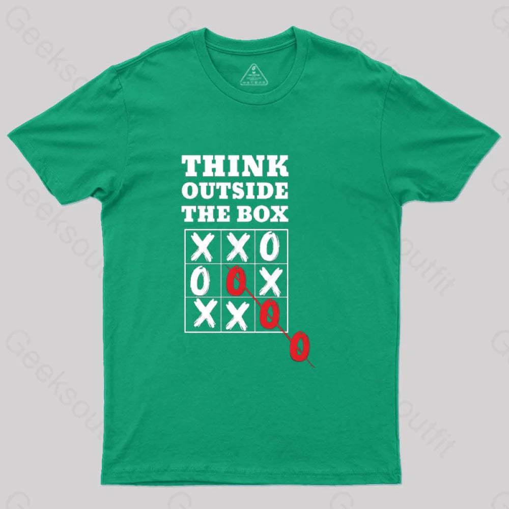 Think Outside The Box T-Shirt Green / S