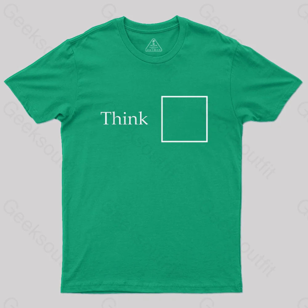 Think Outside The Box T-Shirt Green / S