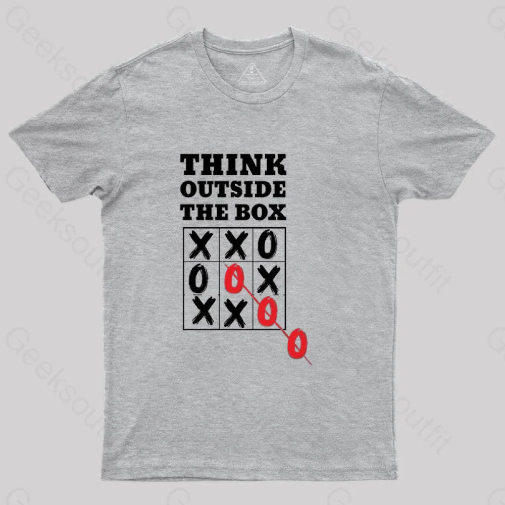 Think Outside The Box T-Shirt Grey / S