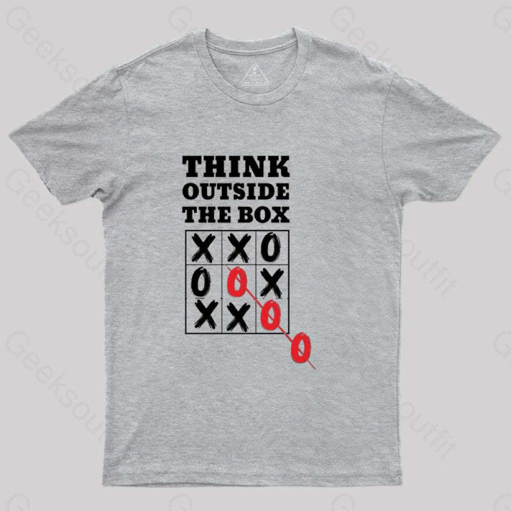 Think Outside The Box T-Shirt Grey / S