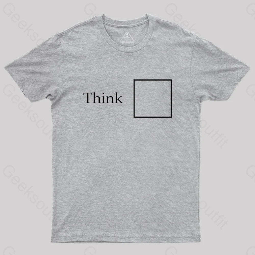 Think Outside The Box T-Shirt Grey / S