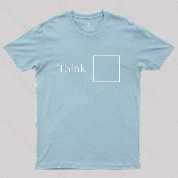 Think Outside The Box T-Shirt Light Blue / S