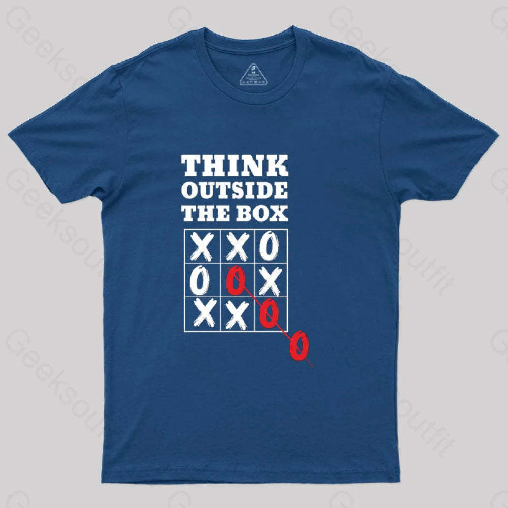 Think Outside The Box T-Shirt Navy / S