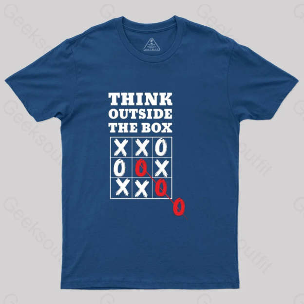 Think Outside The Box T-Shirt Navy / S