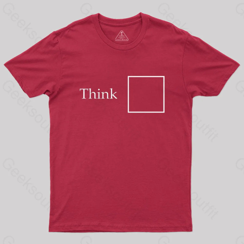 Think Outside The Box T-Shirt Red / S