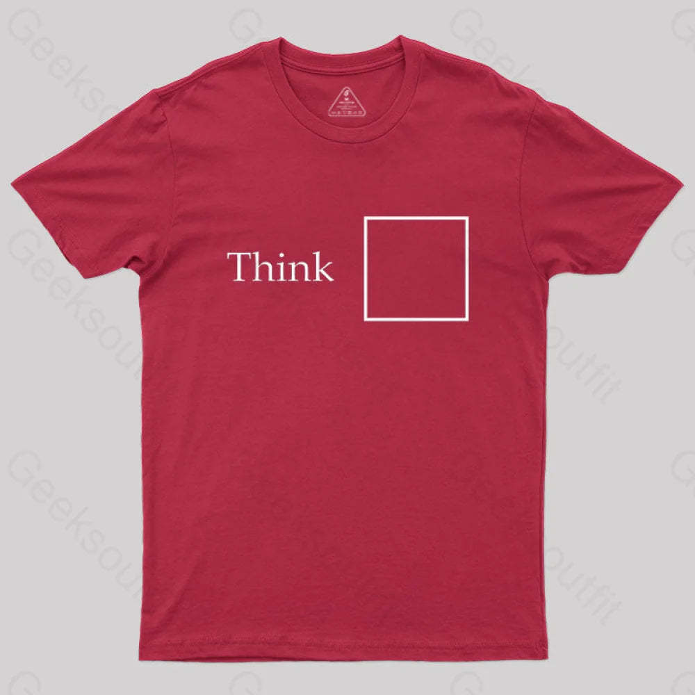 Think Outside The Box T-Shirt Red / S