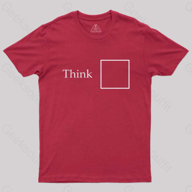 Think Outside The Box T-Shirt Red / S