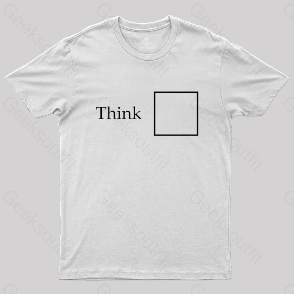 Think Outside The Box T-Shirt White / S