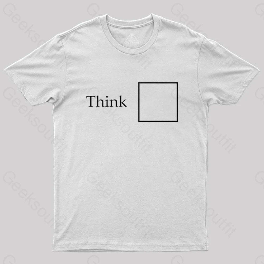 Think Outside The Box T-Shirt White / S