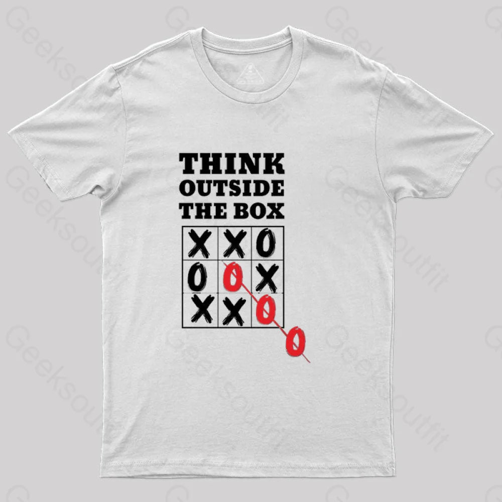 Think Outside The Box T-Shirt White / S