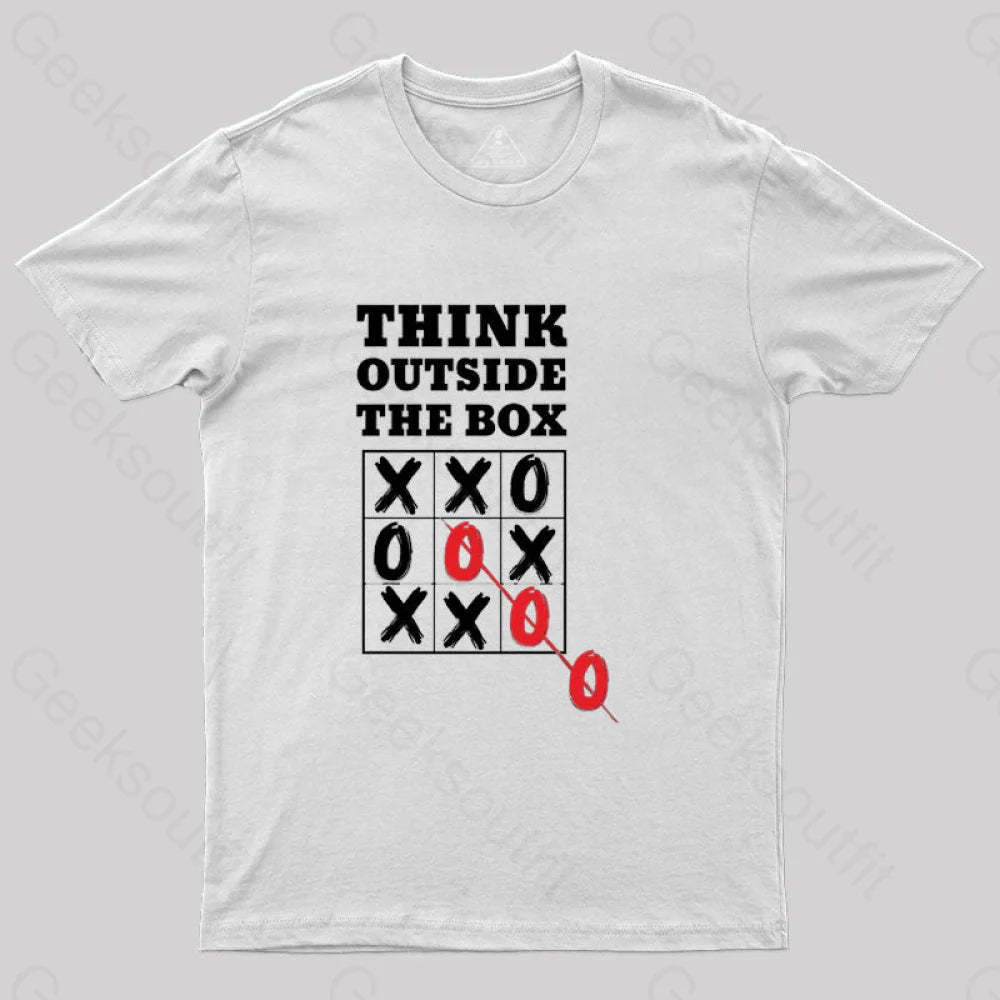 Think Outside The Box T-Shirt White / S