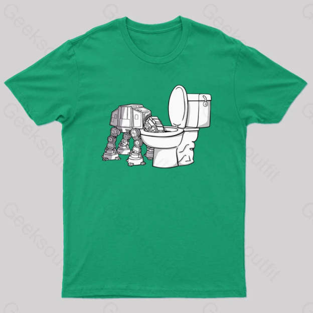 Thirsty Atat Funny Geek T-Shirt Green / S