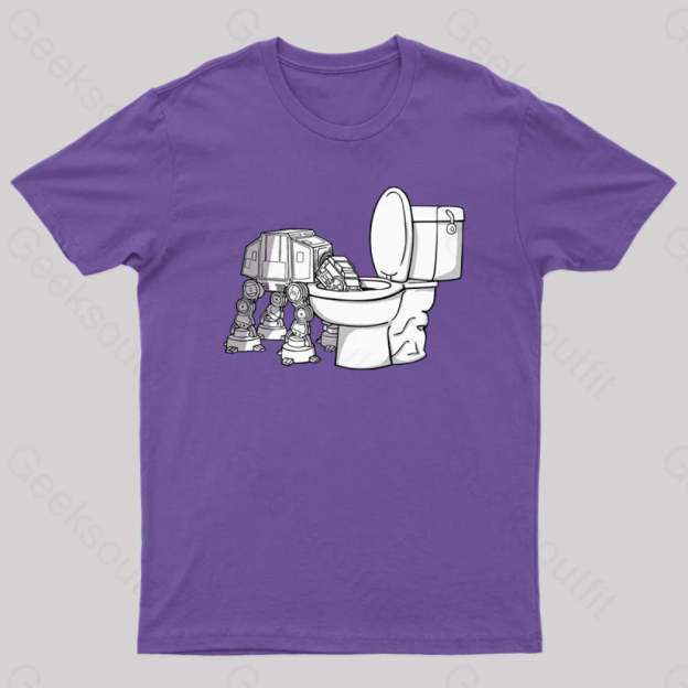 Thirsty Atat Funny Geek T-Shirt Purple / S