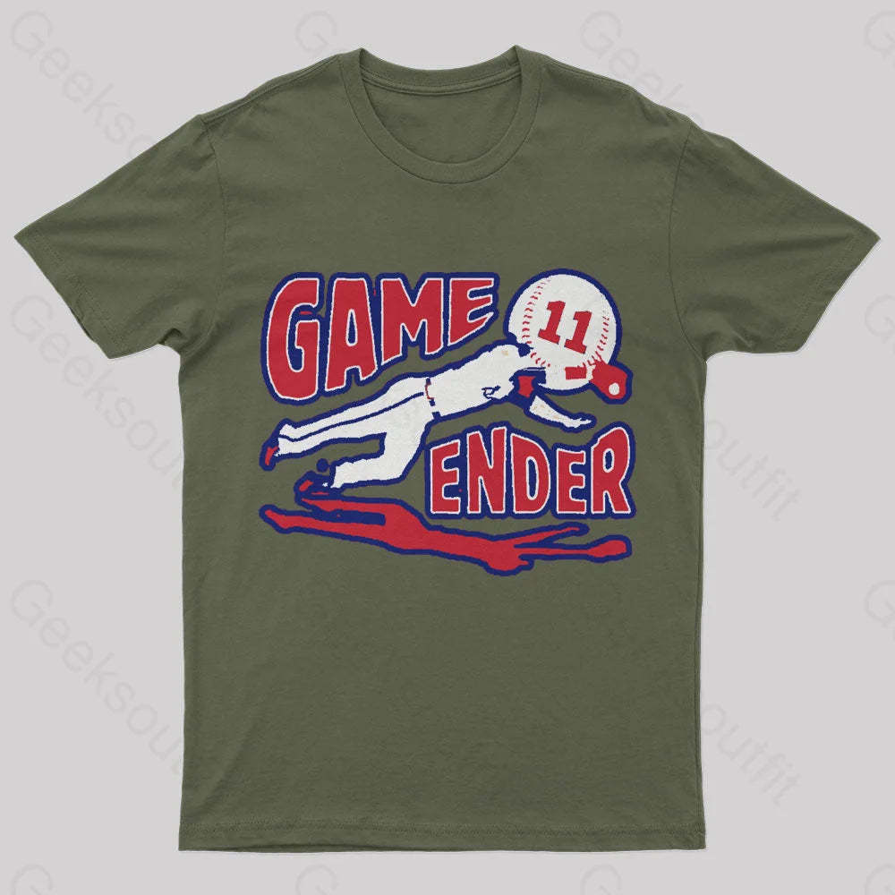 This Game Will Be Atlanta Geek T-Shirt Army Green / S