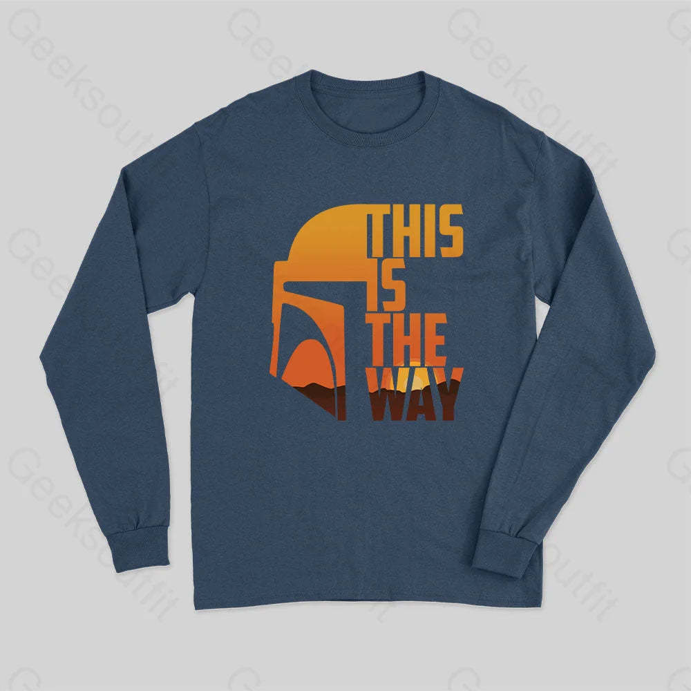This Is The Way Long Sleeve T-Shirt Navy / S