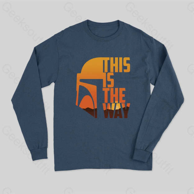 This Is The Way Long Sleeve T-Shirt Navy / S