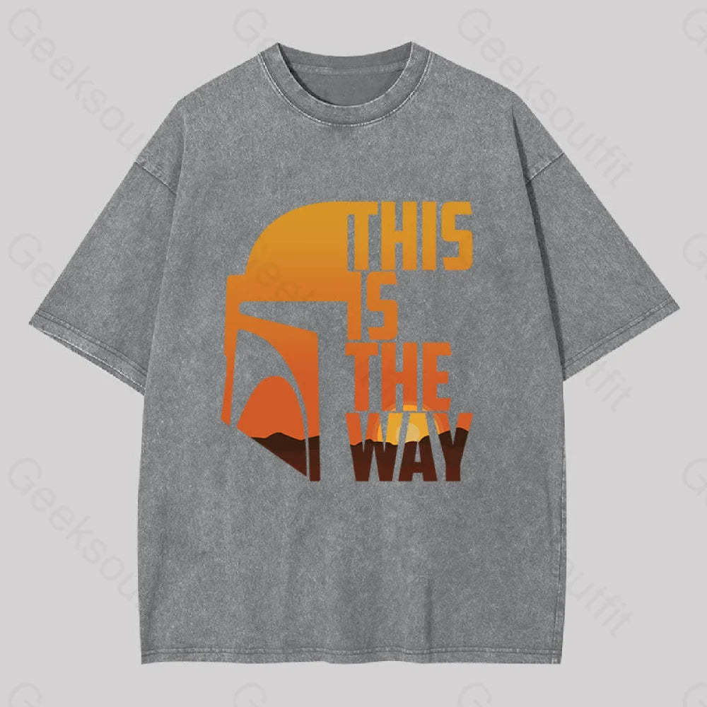 This Is The Way Washed T-Shirt Grey / S