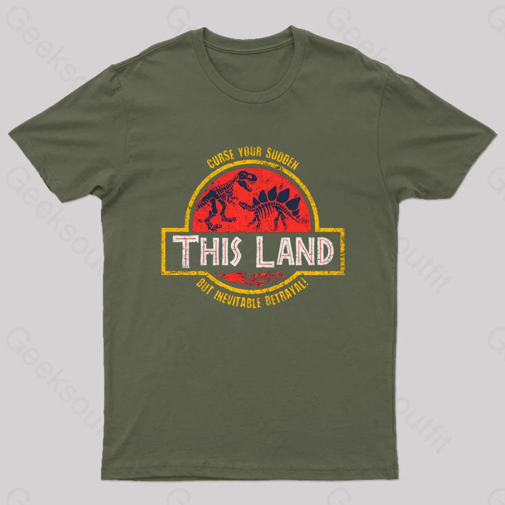 This Land Geek T-Shirt Army Green / S