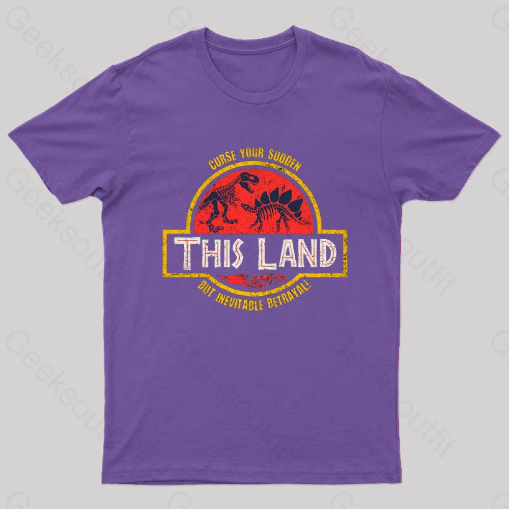 This Land Geek T-Shirt Purple / S