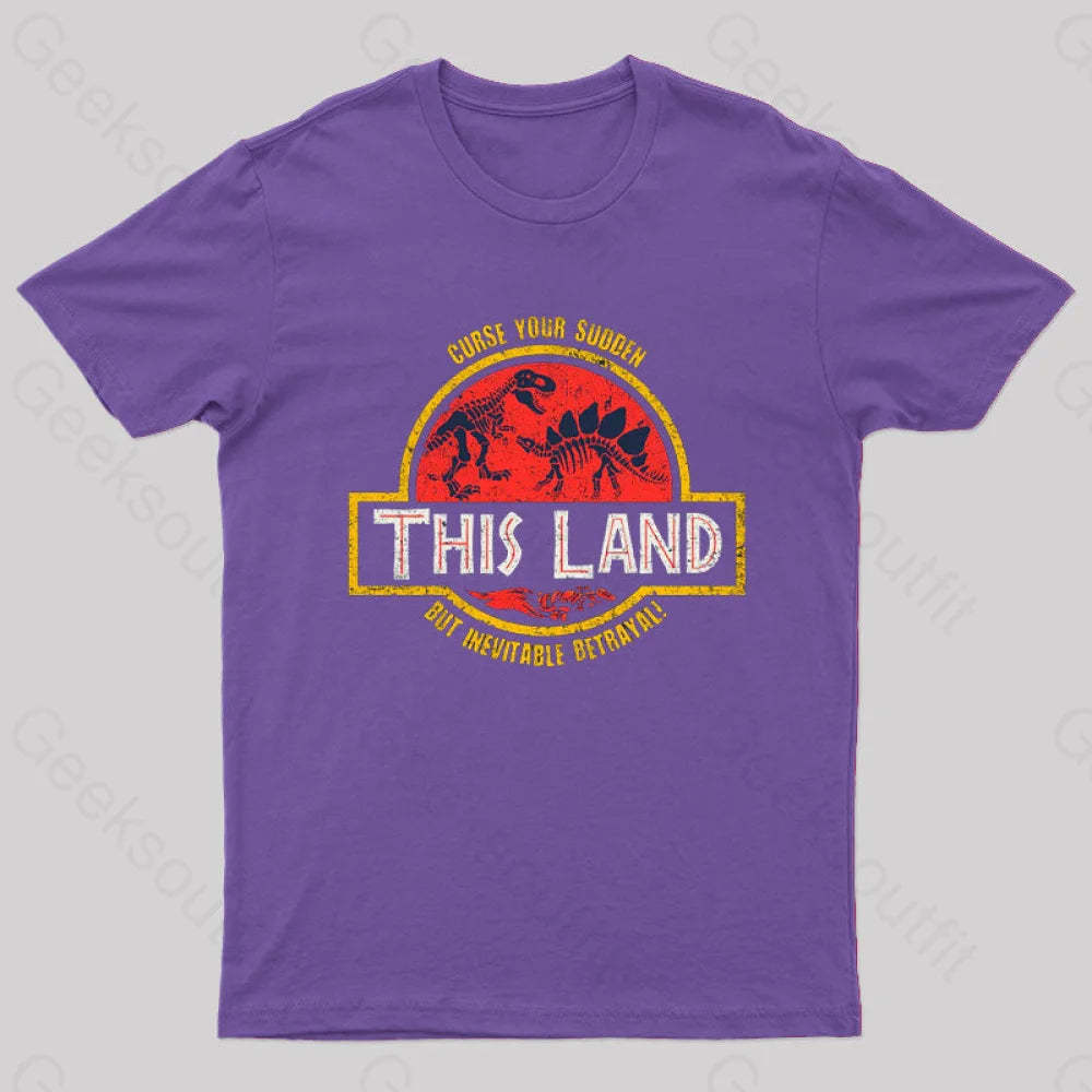 This Land Geek T-Shirt Purple / S
