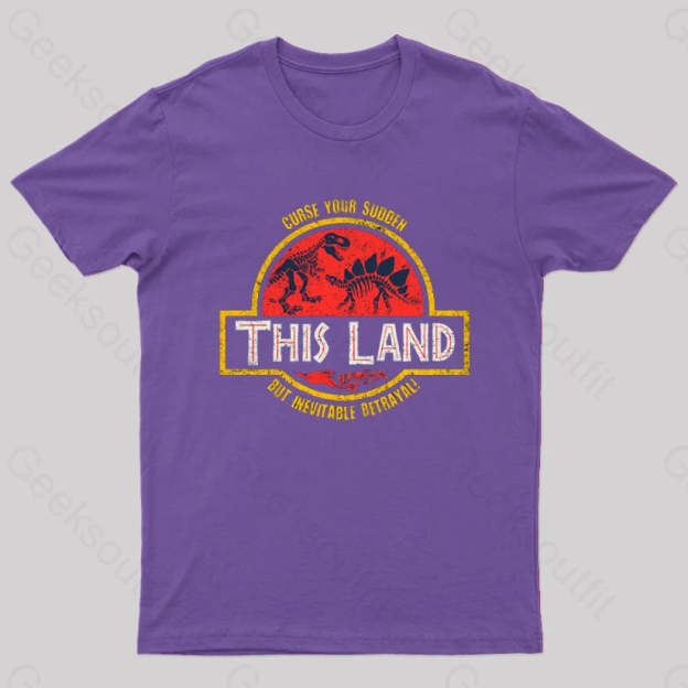 This Land Geek T-Shirt Purple / S