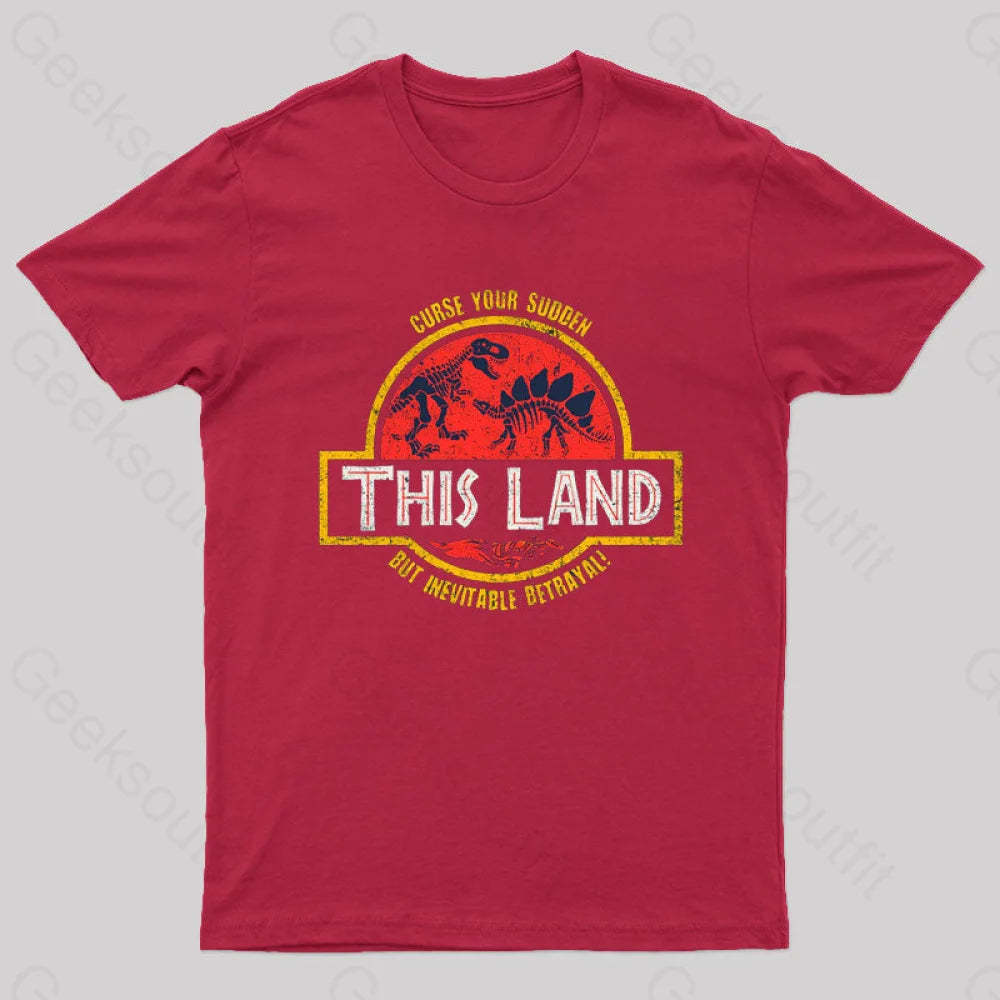 This Land Geek T-Shirt Red / S