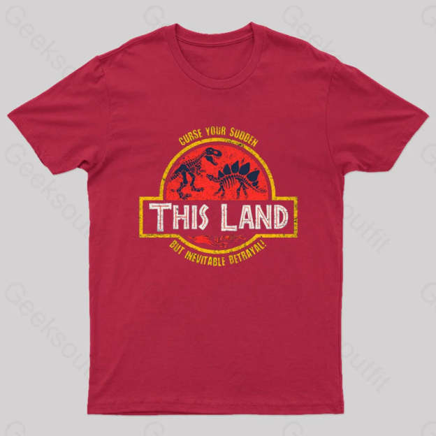 This Land Geek T-Shirt Red / S