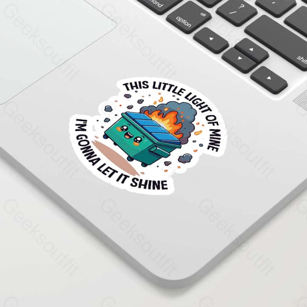 This Little Light Of Mine Geek Sticker