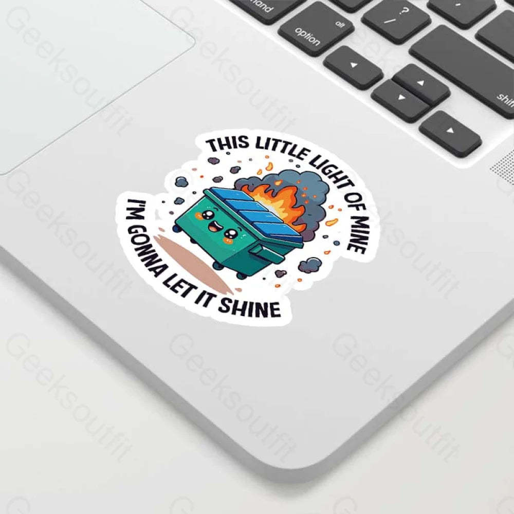 This Little Light Of Mine Geek Sticker