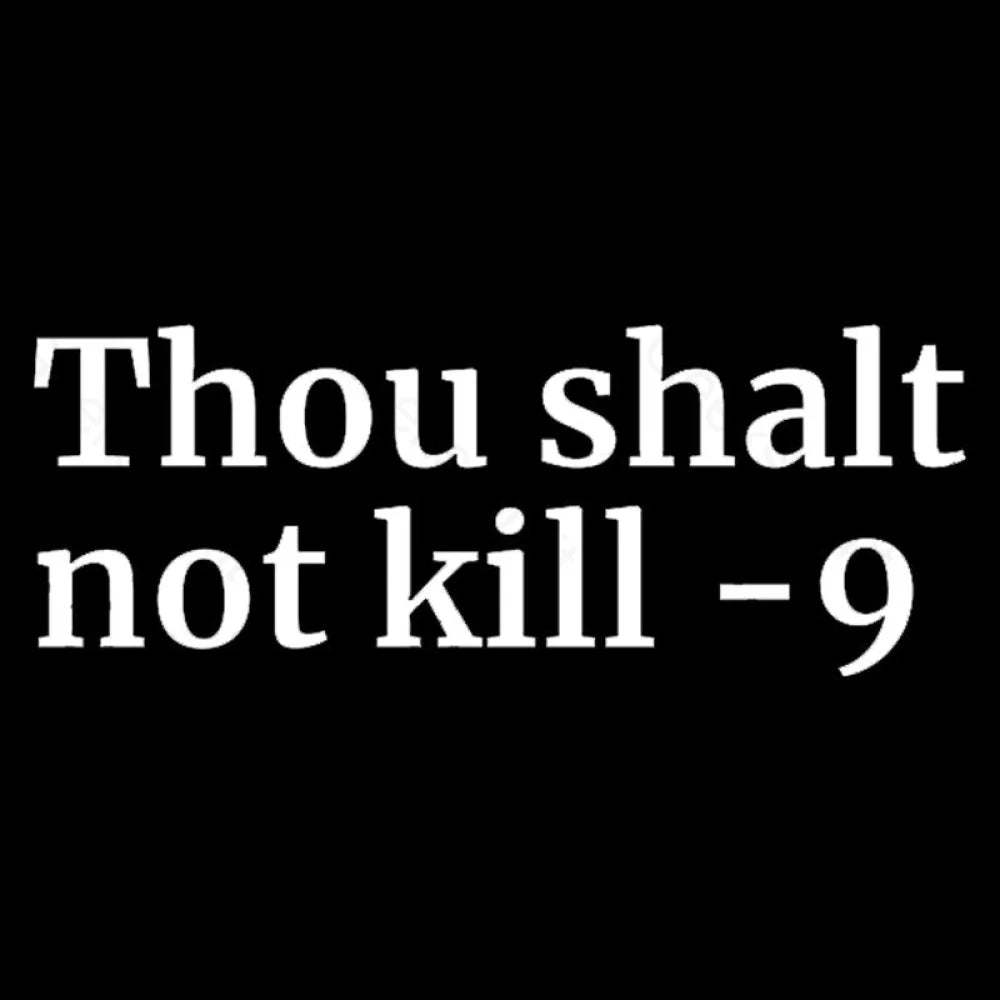 Thou Shalt Not Kill 9 Geek T-Shirt