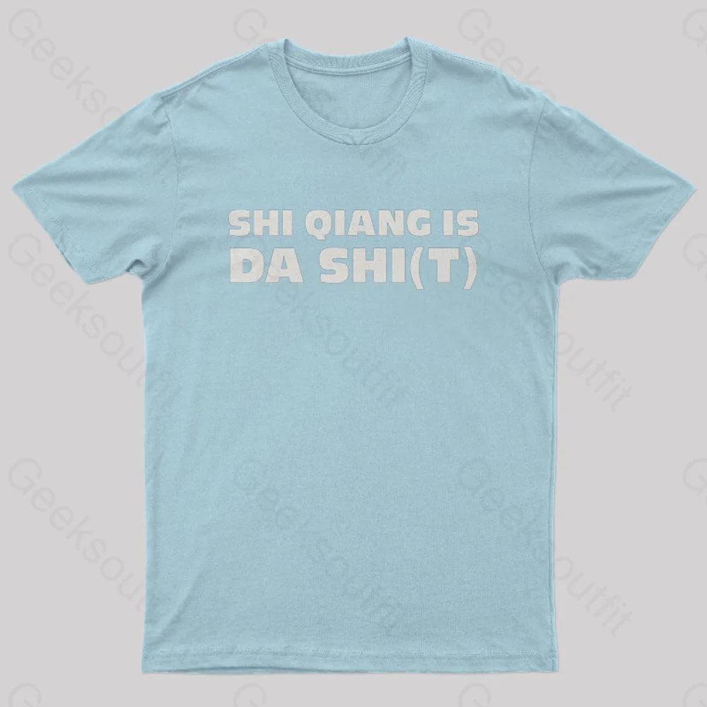 Three Body Problem Geek T-Shirt Light Blue / S
