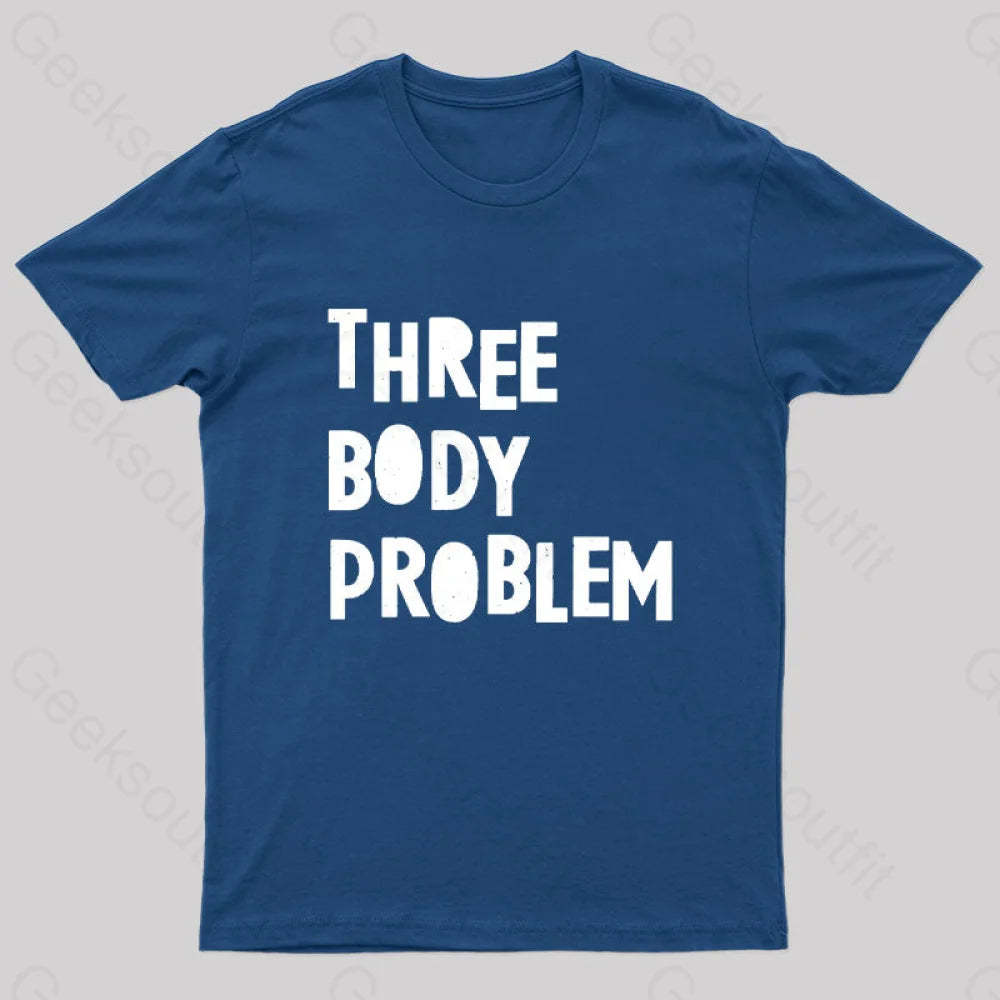 Three Body Problem Geek T-Shirt Navy / S